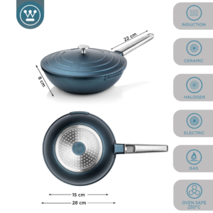 Westinghouse Caserola Baja Performance Azul 28Cm Wccw0095028Bl