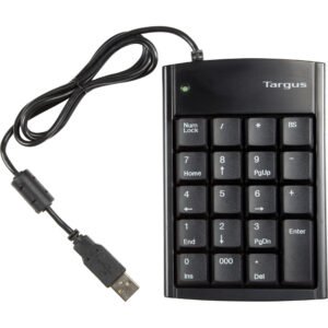 Targus teclado numerico  mini USB con hub USB 2 puertos PAUK10