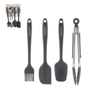 Hamilton Beach Set Utensilios Silicona 4 Pzas Profesional Hgh604