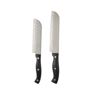 Hamilton Beach Set Cuchillos 2 Pzas Santoku 2.2 Mm Acero Inox Hdb604