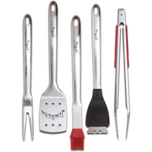 Jim Beam Set | Juego Utensilios P/Asar 43Cm | 17" Acero Inox 5Pz Jb0156