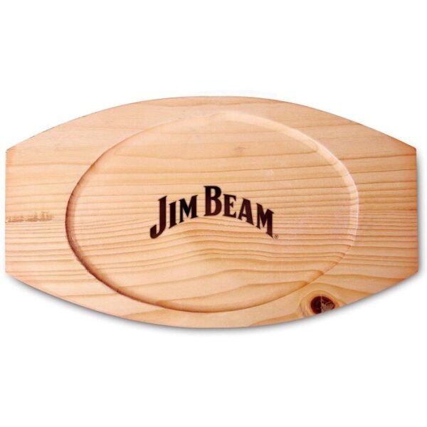 Jim Beam Sarten Hierro Fundido Con Base Madera Jb0159 - Image 2