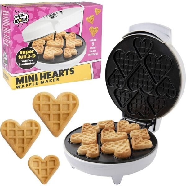 Waffle Wow Waflera Electrica Mini Hearts Ccp2070