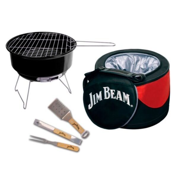 Jim Beam Set Parrilla, Hielera Y Utensilios 5Pz Jb0105