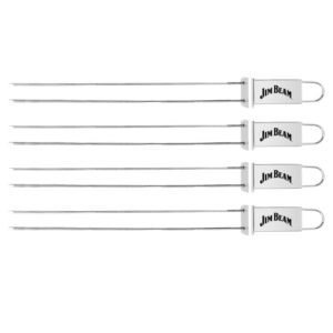 Jim Beam Set De Pinchos Para Parrilla Acero Inox 4 Pz Jb0228