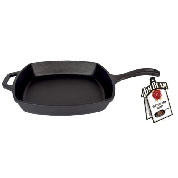 Jim Beam Sarten Cuadrado Hierro Fundido 26Cm Jb0217