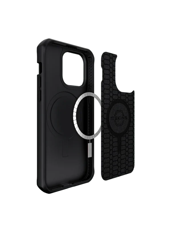 Estuche para iPhone ITSKINS CASE FOR APPLE IPHONE 14 PRO MAX (6.7") BALLISTIC R // NYLON  WITH MAGSAFE BLACK - Image 2