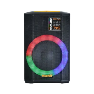 Parlante Bluetooth Moonki Malibu Sound Potencia Pmpo 500W Luces Led Portable Negro/Verde Ms-R105Blt-Grn