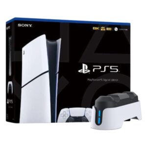 Combo Consola Sony PlayStation 5 Slim 1TB Formato Digital + Base de Carga DOBE para Controles PlayStation 5 DualSense TP5-1501S