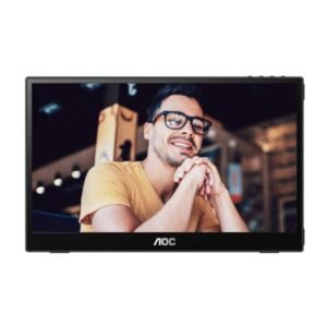 MONITOR 15.6" AOC 16T3E FHD IPS 1920 X 1080 60HZ PORTABLE CONECTIVIDAD USB-C X 2 NEGRO