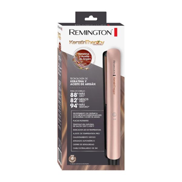 Remington Plancha Cabello Terapia De Keratina Placa Delgada S8599 (110) F - Image 2