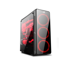 Case Gaming  X-Lion Kp-895 Temperado Front Y Temperado Lateral +3 Fans Front Panel