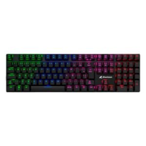 Teclado Gaming Sharkoon Purewriter Rgb Mecanico Usb Ingles Black 4044951021482