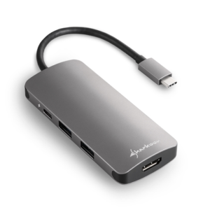 Adaptador Sharkoon Usb 3.0 Type C Multiport Gris 4044951026715