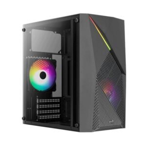 Case Gaming  Aerocool Raider Mini-G-Bk-V2 Vidrio Templado Rgb -1X12Cm 3.0X1 Accs-Pv44023.11