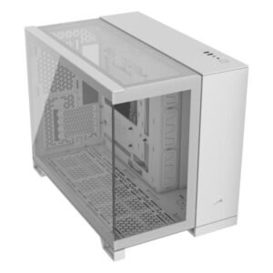 Case Gaming  Corsair Doble Camara Media Torre 2500X Vidrio Templado Icue Link Rx Rgb White Cc-9011268-Ww