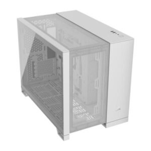 Case Gaming  Corsair Airflow Doble Camara Media Torre 2500D Vidrio Templado White Cc-9011264-Ww