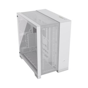 Case Gaming  Corsair Airflow Doble Camara Media Torre 6500D Vidrio Templado White Cc-9011260-Ww