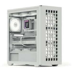 Case Rgb Aerocool D502A Torre Media Malla 1 Abanico Frontal Y 3 Abanicos Traseros D502A-G-Wt-V1