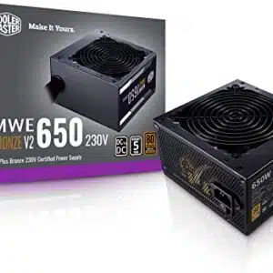 Fuente De Poder Cooler Master Mwe Bronze V2 650W A/Us Cable Mpe-6501-Acaab-Us