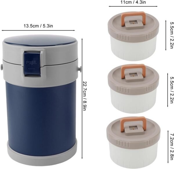 Termo para alimentos de acero inoxidable 304 de 2 litros que evita derrames - Image 2