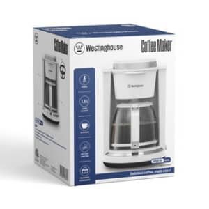 Westinghouse cafetera 12 tz  con filtro blanca - WKCMYD19WH